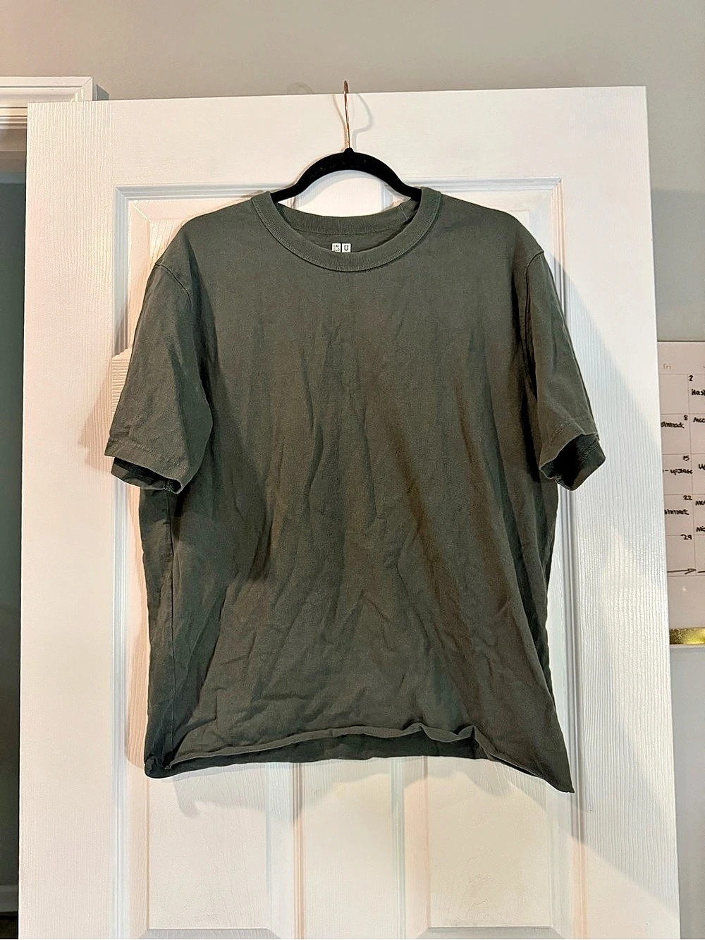 UNIQLO U Crew Neck Short-Sleeve T-Shirt Olive Size Large